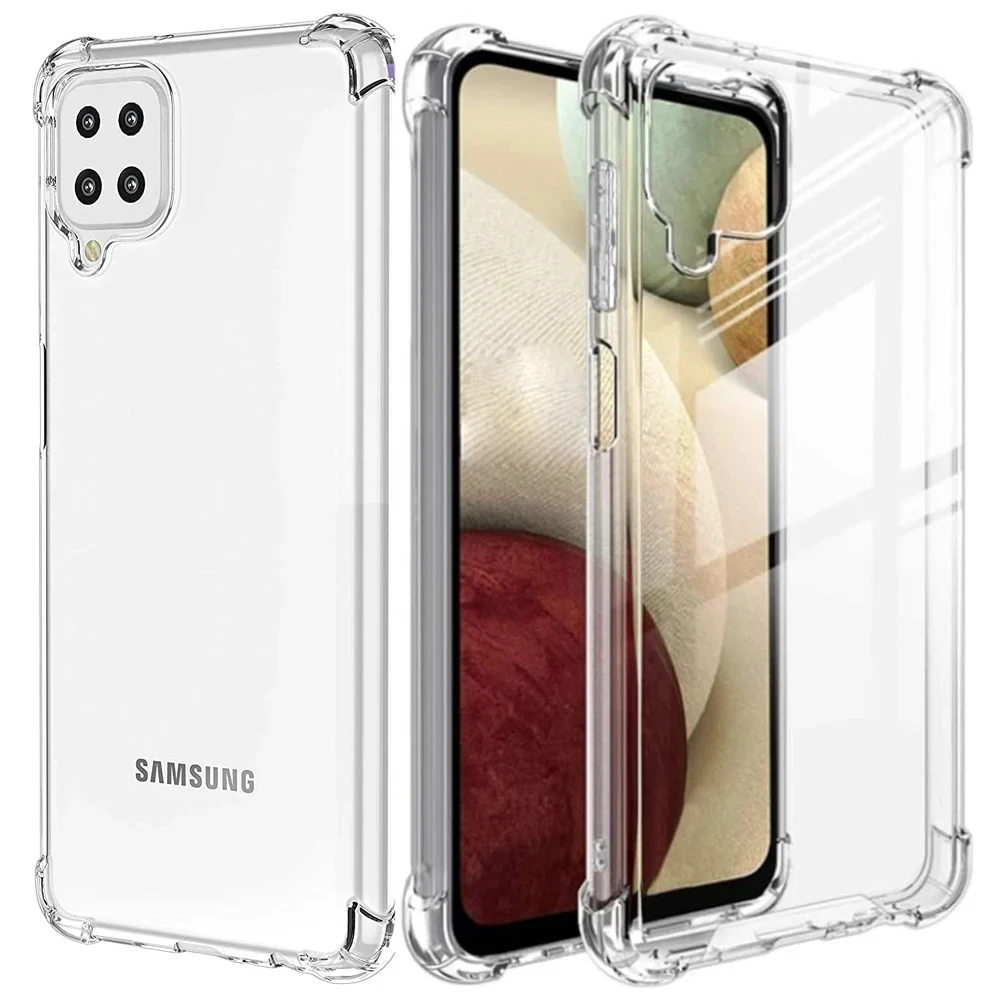 Shockproof Clear Silicone Case for Samsung Galaxy A12 A23 A33 A53 A73 A14 A24 A34 A54 A13 A22 A32 A52 A72 5G Soft Cover Cases
