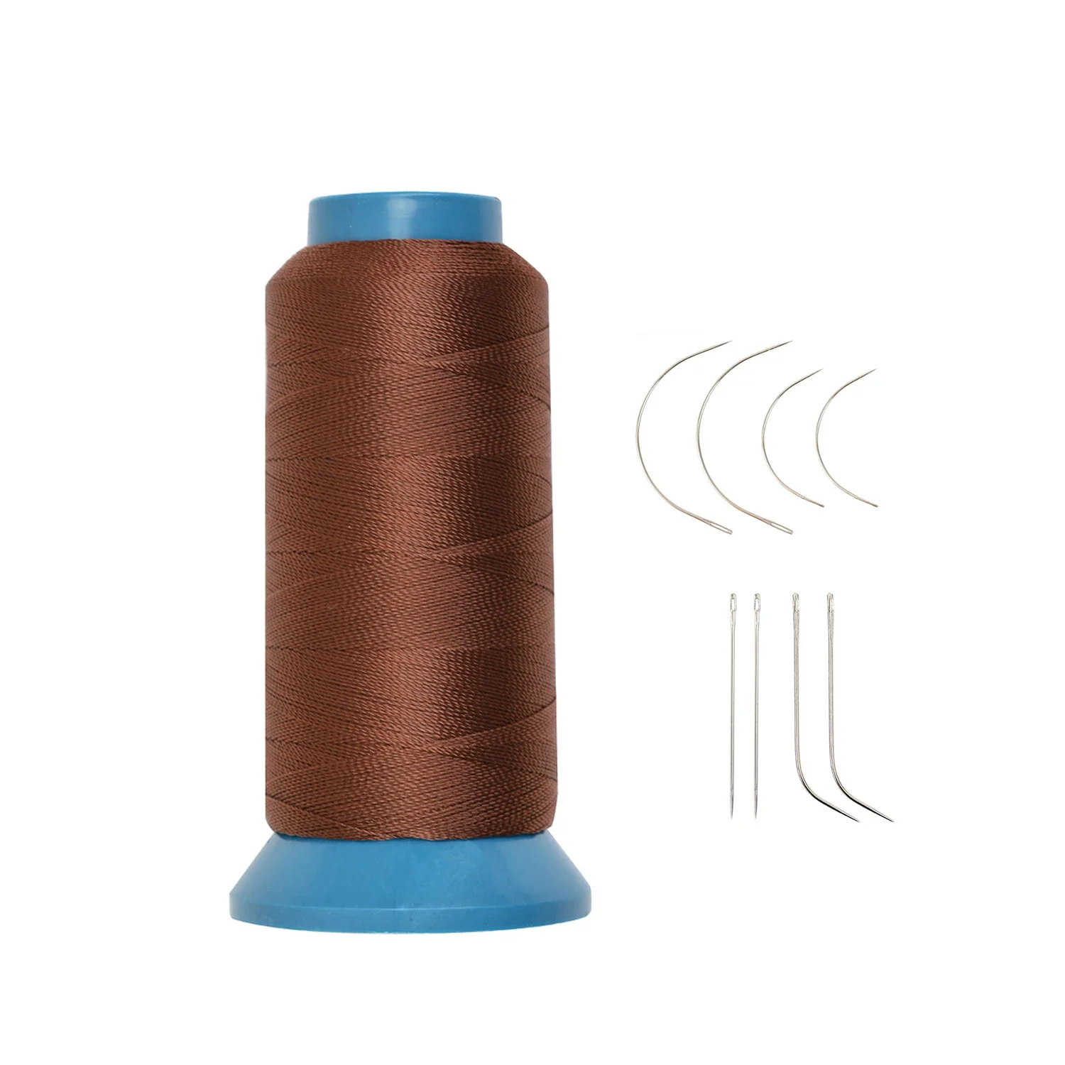 

1pc 210D High Strength Polyester Thread with 8 pcs Needles set for Sewing Wig, Leather, Weaving Hair ,Hand DIY Sewing