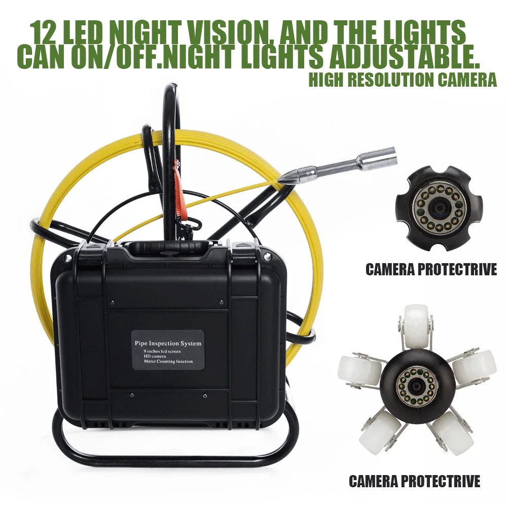 20M Sewer Pipe Inspection Camera System 9