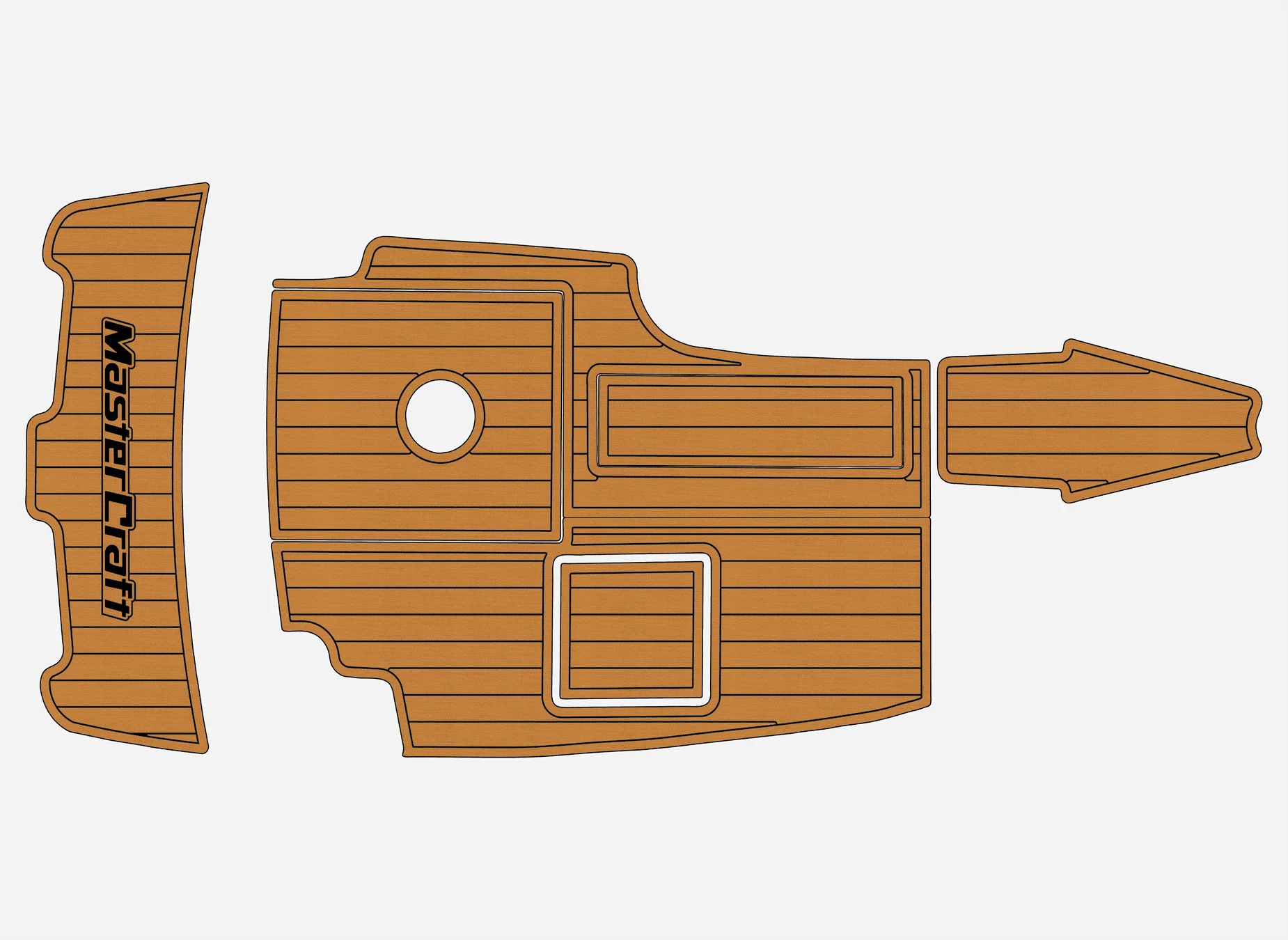 

Нескользящий коврик из морского искусственного тикового EVA - 2006 MasterCraft X1, самоклеящаяся подкладка для палубы лодки 1/4 дюйма (6 мм) для кабины и палубы