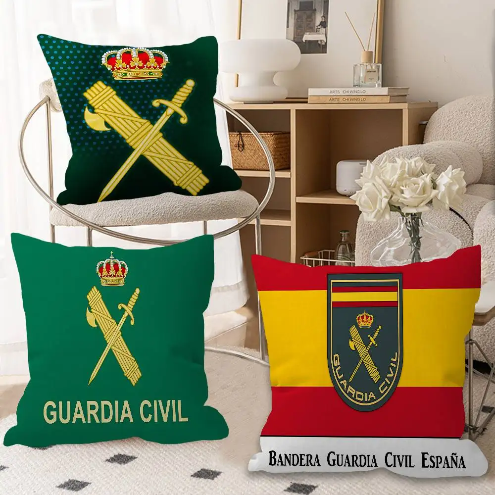 S-Spanish C-Civil G-Guard Lucky Dragon pillow cover sofa cushion cover home room decoration children gift