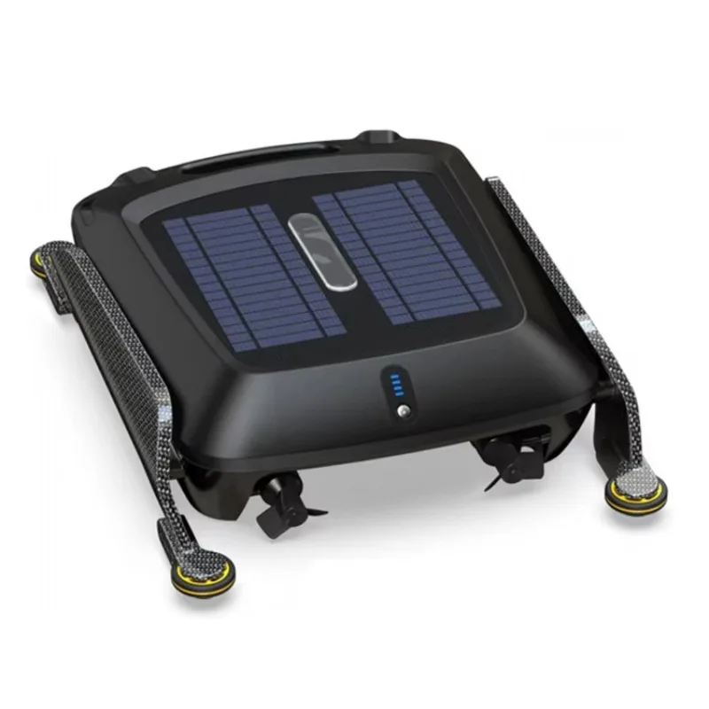 Solar Powered Robotic Pool Skimmer Automatic Floating Surface Cleaner,
