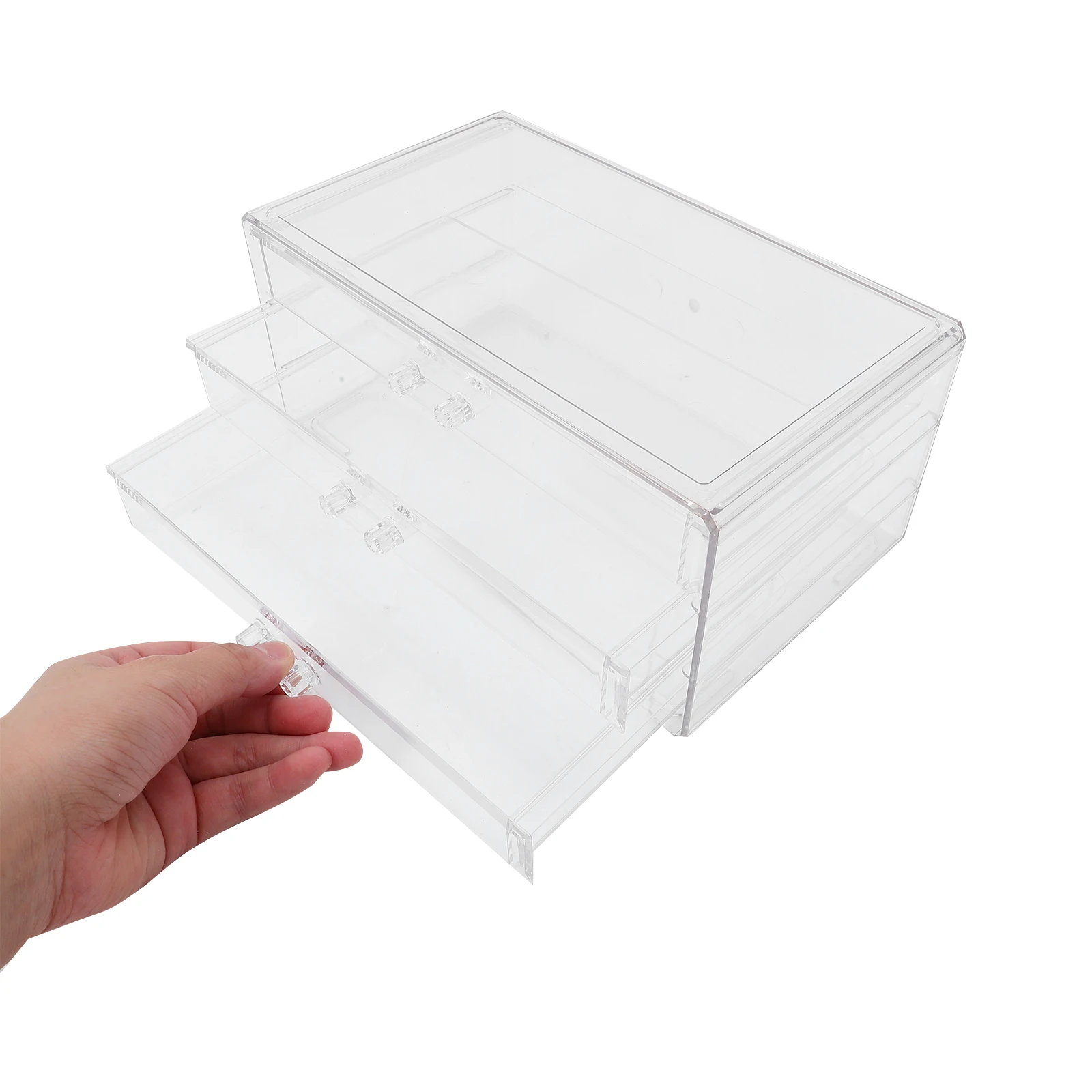 

Office Desk Drawer Organizer Multi-layer Stationery Storage Box Multi-function Bins Transparent Organizers and