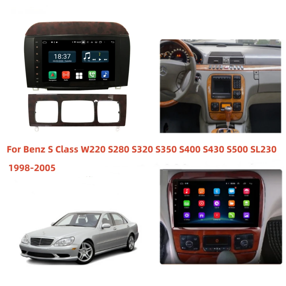 Car Radio For Mercedes BENZ S-Class W220 S280 S320 S350 S400 S430 S500 Android Car Stereo Video Gps Navigation Carplay Head Unit