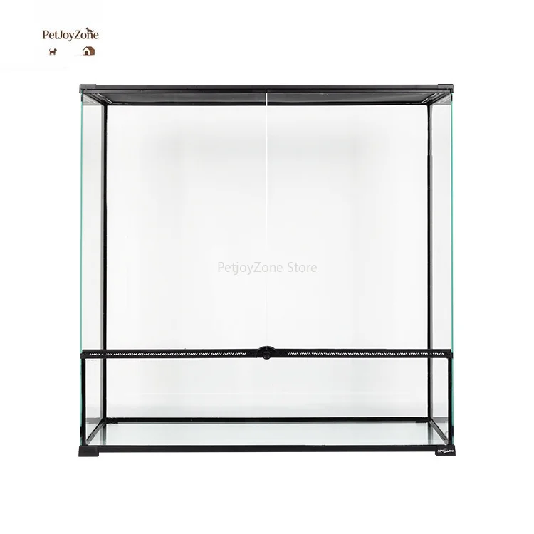 

2025 PetJoyZone 96 Gal 364.5 L Horizontal Reptile Cage Glass/Metal/Plastic Terrarium Reusable For Geckos Snakes Bearded Dragons