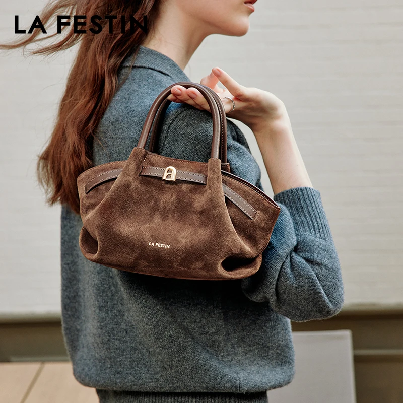 LA FESTIN Original Brand Women's bag Luxury Handbag Ladies Shoulder Bags Top-handle Bags Green Fashion Crossbody Bag Pink