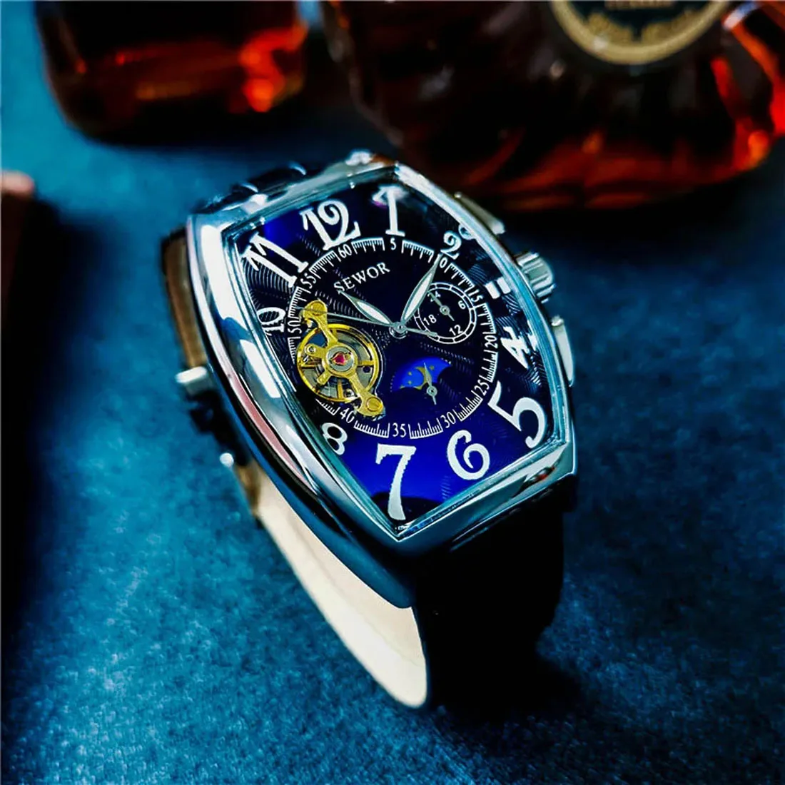 Montre Homme Automatic Mechanical Top Luxury Brand Men Watches Fashion Vintage Clock Waterproof Clock Reloj Hombre 2023