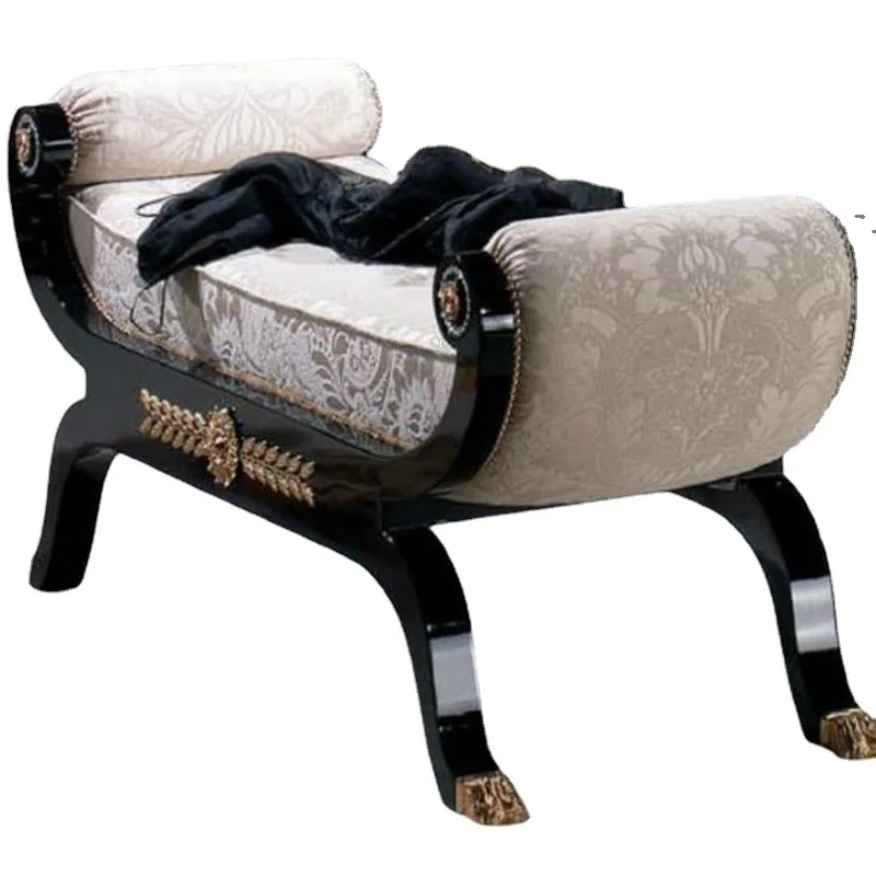 

Modern Bedside Stool Grey Fabric Soft Bag Bedside Stool