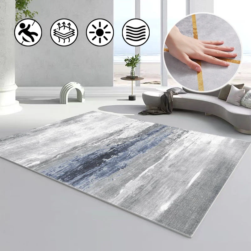 

Gradient modern minimalist Nordic fashion abstract non-slip rugs for living room coffee table decorative bedroom bedside carpets