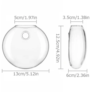 Terraris -Glasplanwand, Blumentöpfe, Terrariumpflanzenluft, Wandbehälter, Propagationsstation, Haus- und Bürodekoration Hauptverkaufsschiffe hängen Wand - №5