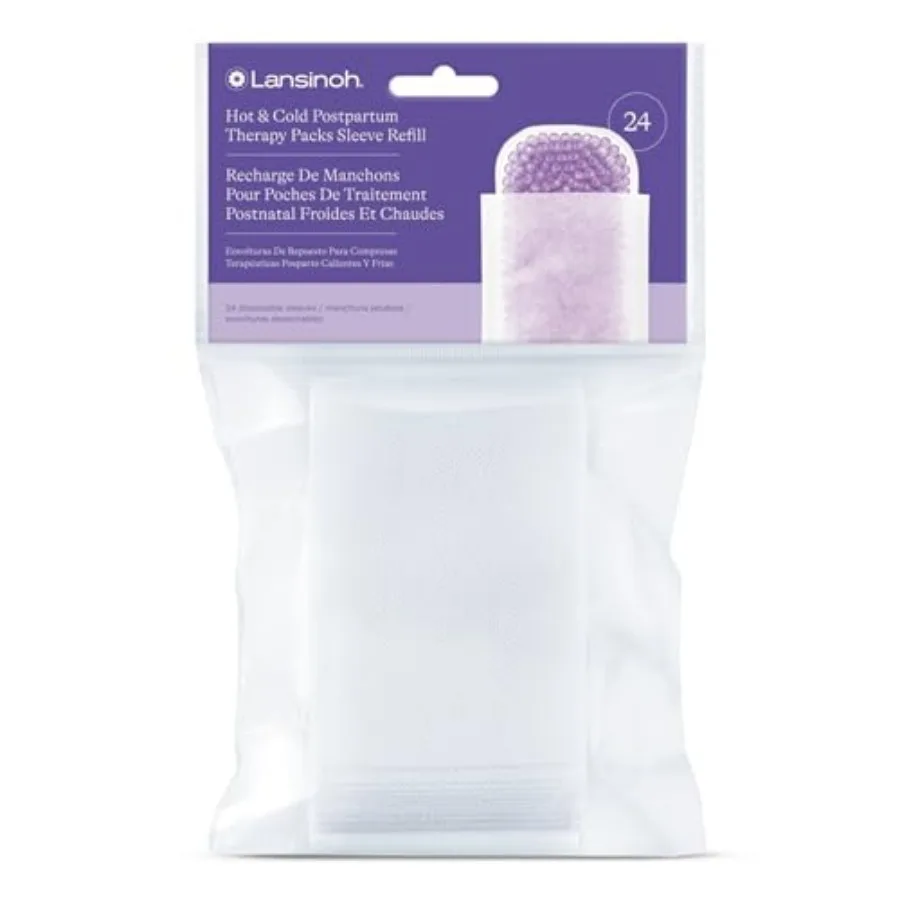 

Lansinoh Hot and Cold Postpartum Therapy Packs Disposable Sleeve Refill, 24 Count