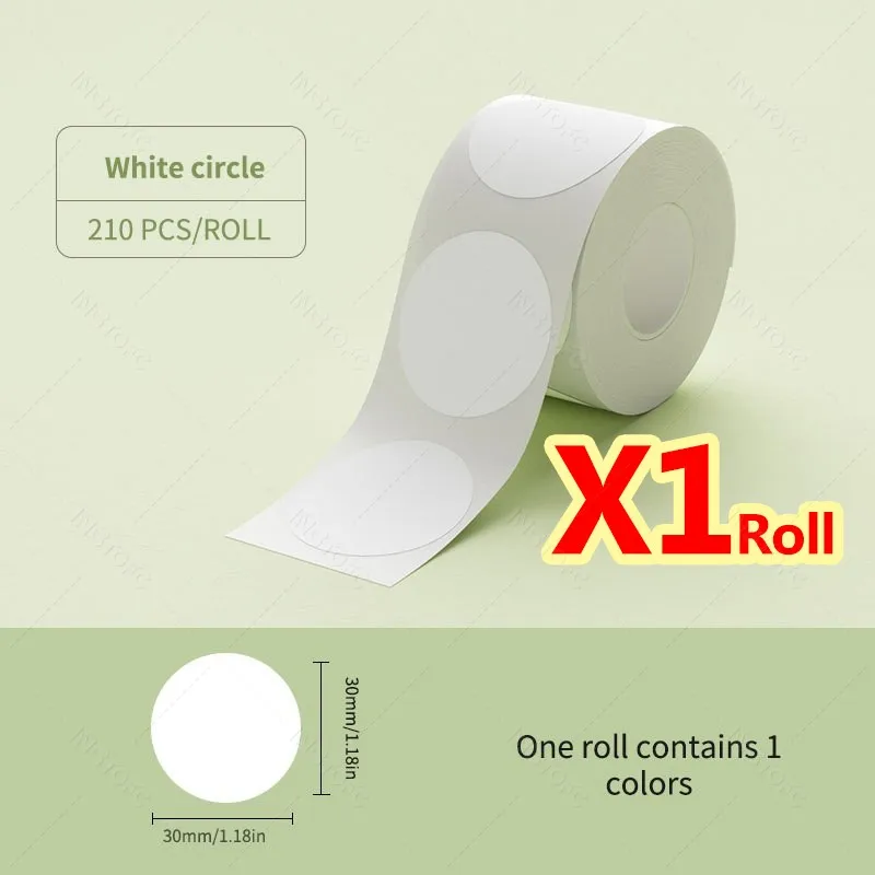 NiiMBOT B21 B1 B3S Ronde Label Afdrukken Sticker zelfklevende Thermische Waterdichte Digitale Nummer Cake Afdichting Sticker Papier