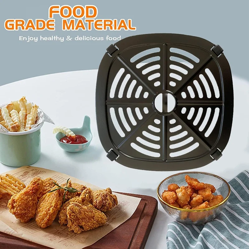 Plaque de gril carrée améliorée pour friteuse à air, pièces de rechange, Instants, Dspatule, 2.6QT