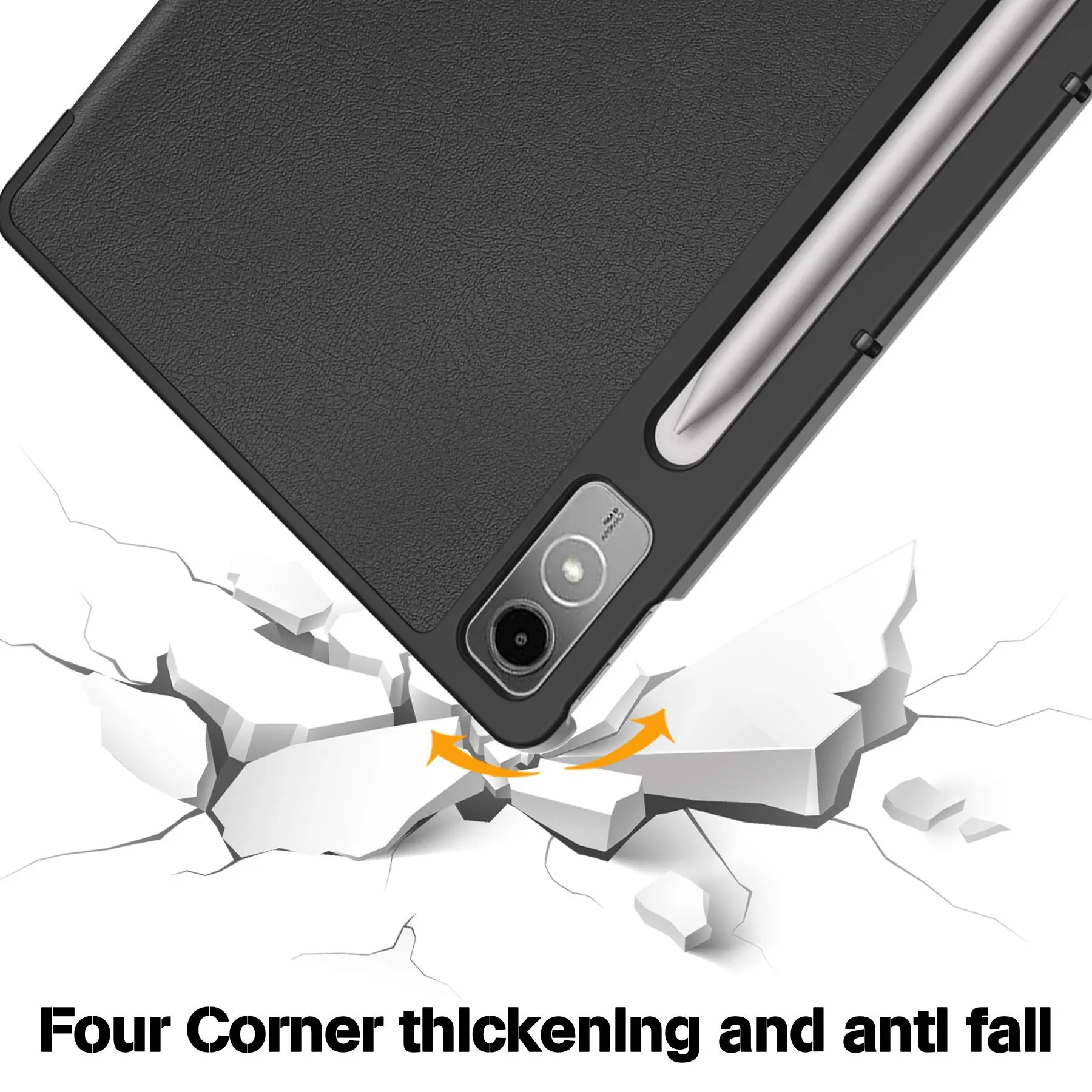 Für Lenovo Xiaoxin Pad Pro 12.7 P12 Hülle Dreifach Faltbarer Ständer Mehrfarbige Stoßfeste Tablet-Schutzhülle – Detail 4