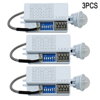 Motion Sensor Light Switch 220V 110V Pir Presence Sensor for Lighting Time Delay Adjust Movement Detector Lamp Automatic