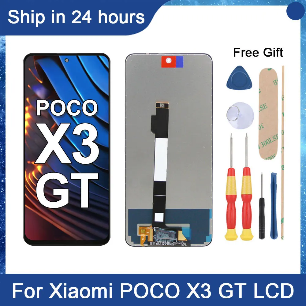 

AiNiCole 6.6'' For Xiaomi Poco X3 GT LCD Display Touch Screen Digitizer Assembly 21061110AG POCO X3GT LCD Screen Replacement