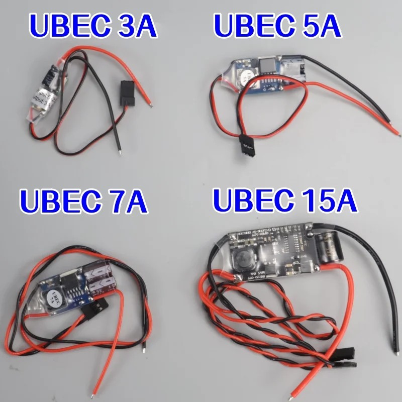 FPV RC UBEC BEC 5V 3A 5A 7A 15A 5V/3A/5A/7A/15A El ruido RF más bajo BEC Regulador de conmutación antiinterferencias de blindaje completo