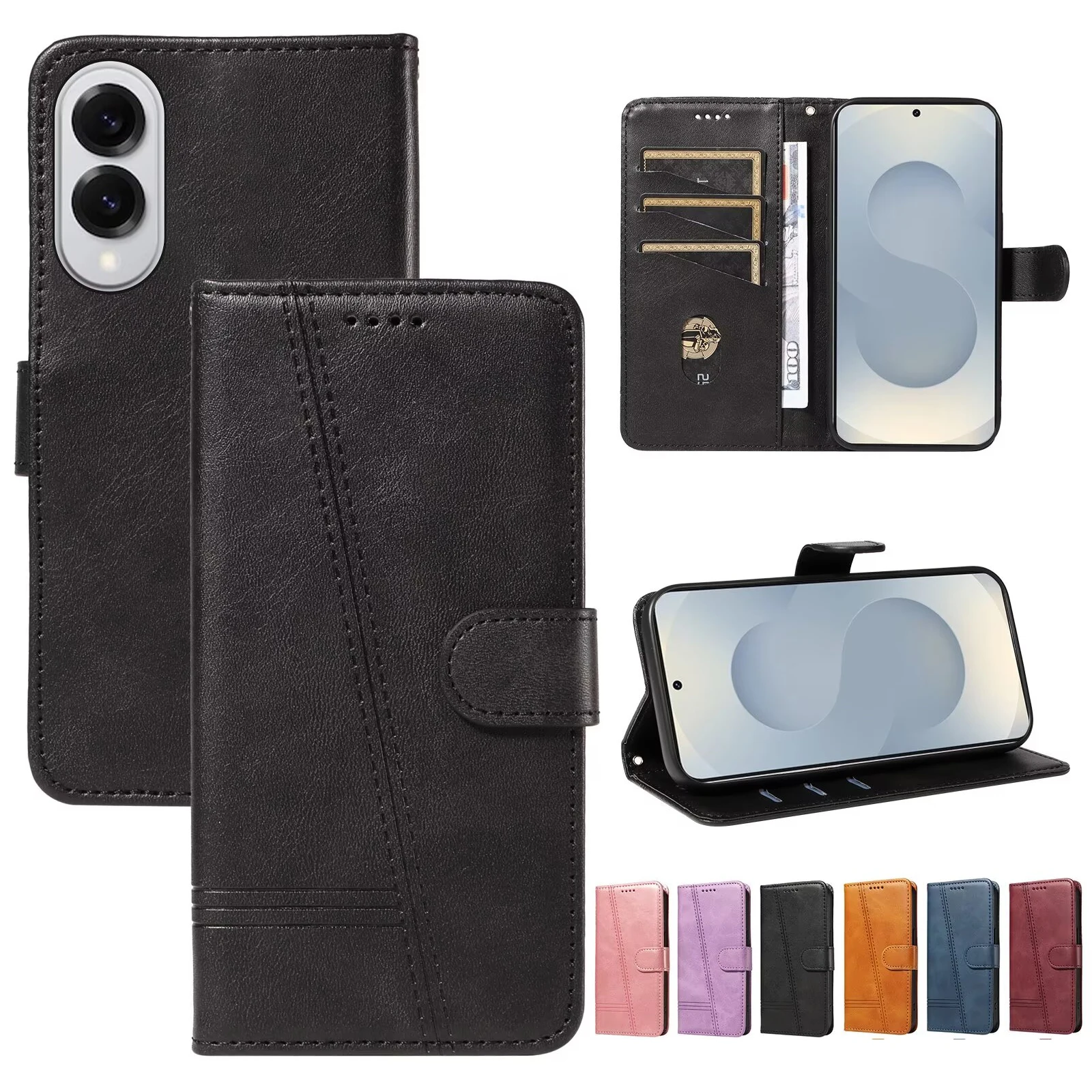

Wallet Leather Case For Samsung Galaxy Note 20 10 Lite S10 S9 Plus S10e S8 S7 edge 9 8 Pro A91 A81 A73 5G A72 A71 4G A70 A56 A55