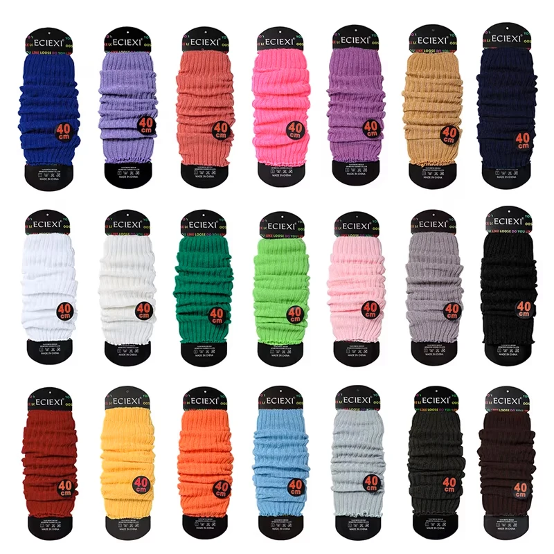 40/60/80cm Long Leg Warmers for Women Y2K Acrylic 80s 90s Girls Rib Knit Sports Legwarmers Ballet Warm Legs Dance Warm Socks
