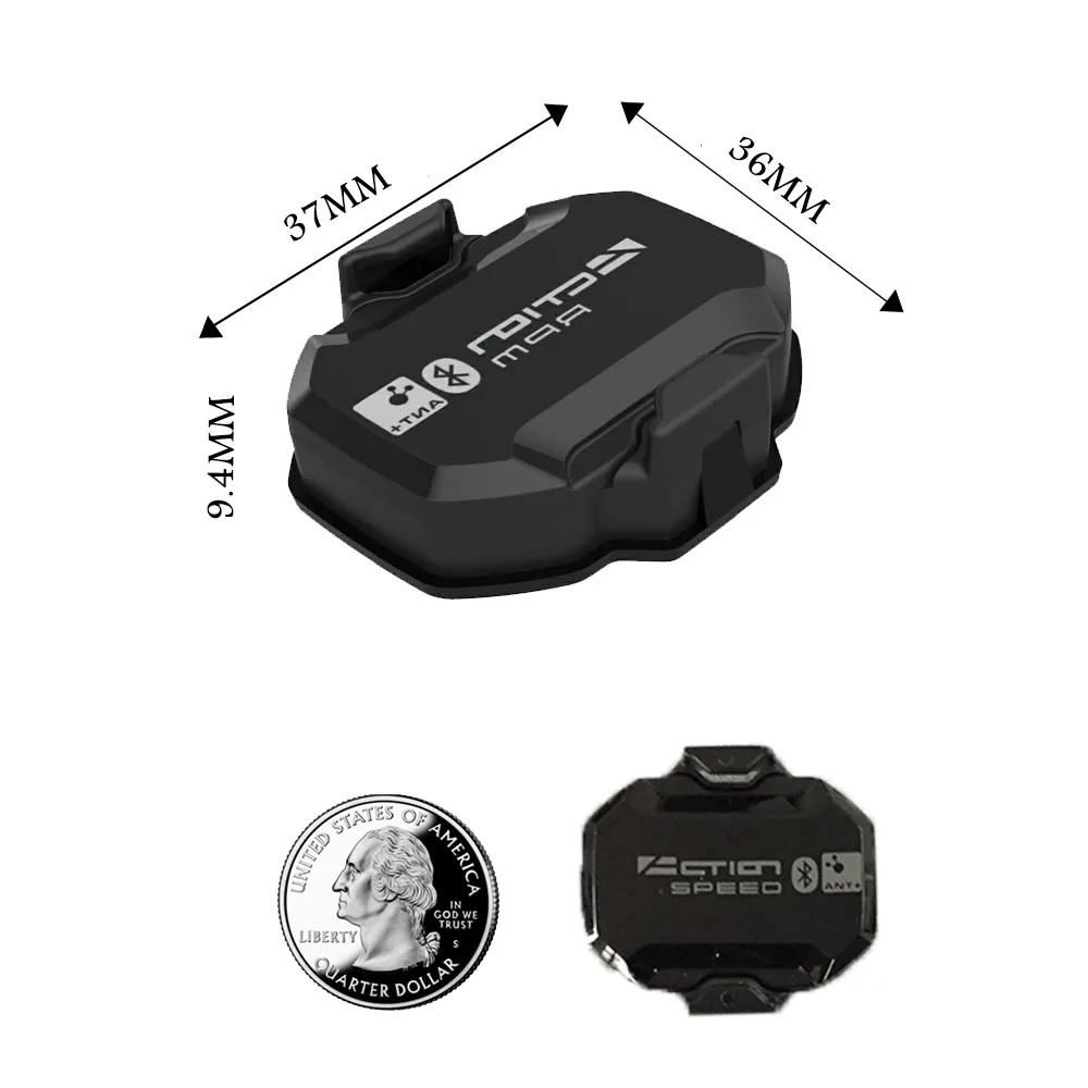 Action Computer Speedometer ANT+ Speed And Cadence Sensor Bike Speed And Cadence Ant+ Suitable For GARMIN iGPSPORT Bryton XOSS