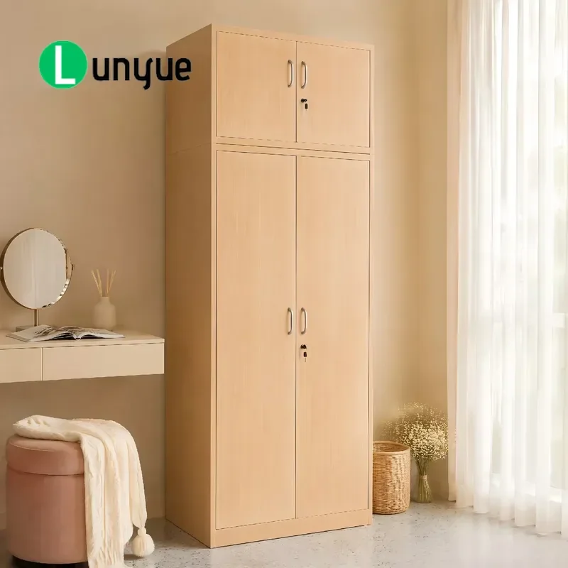 Customizable Modern Steel Folding Wardrobe for Apartment Hotel Space Saving Durable Metal Clothes Storage Organizer Furniture