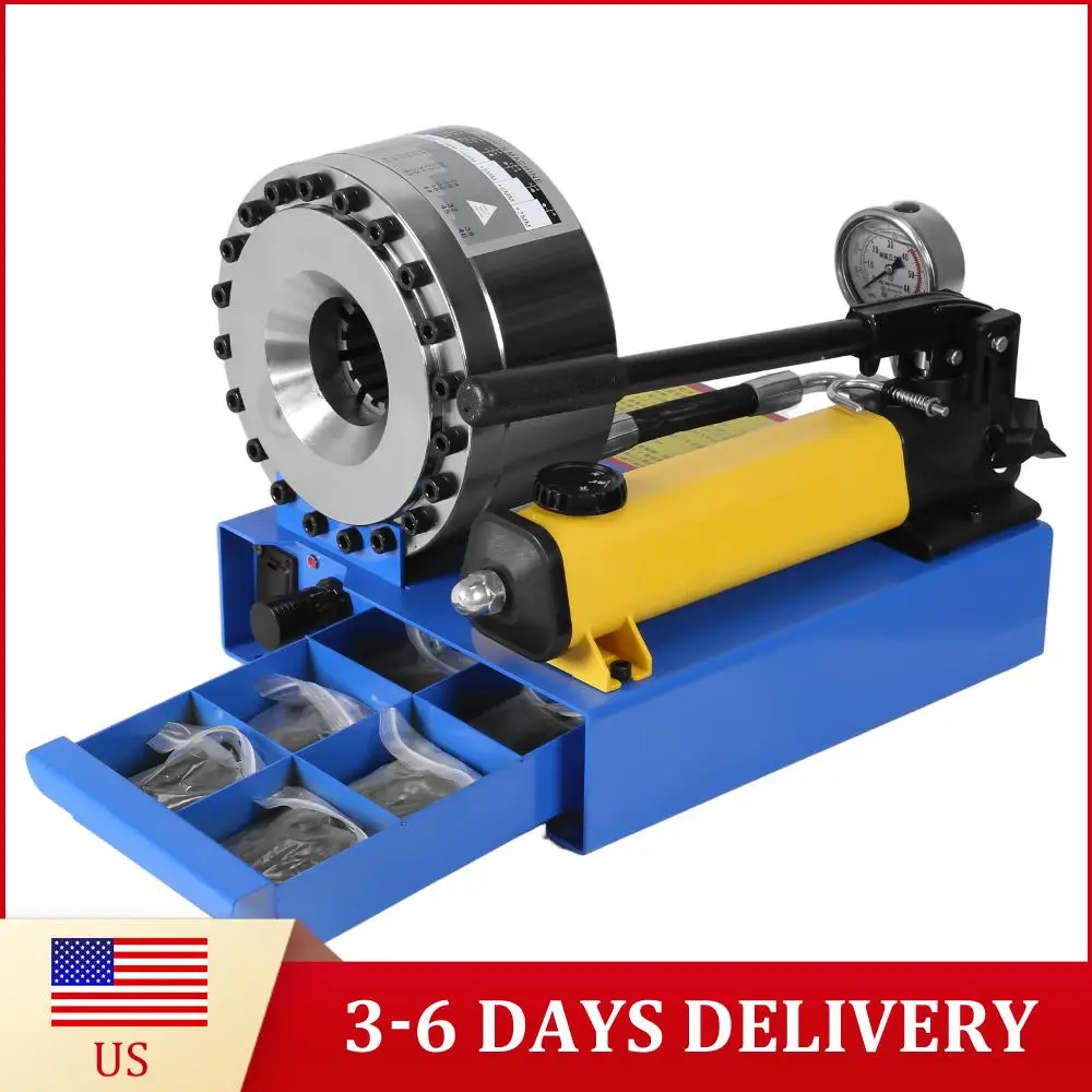 

Ручной гидравлический пресс для обжима шлангов с 7 наборами матриц (10-30 мм)