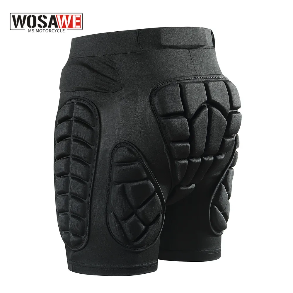 WOSAWE Outdoor Man Ski Skateboarding Shorts Land Racing Leggings Motorcycle Shorts Cycling Tackle Hip Paddeds For Men