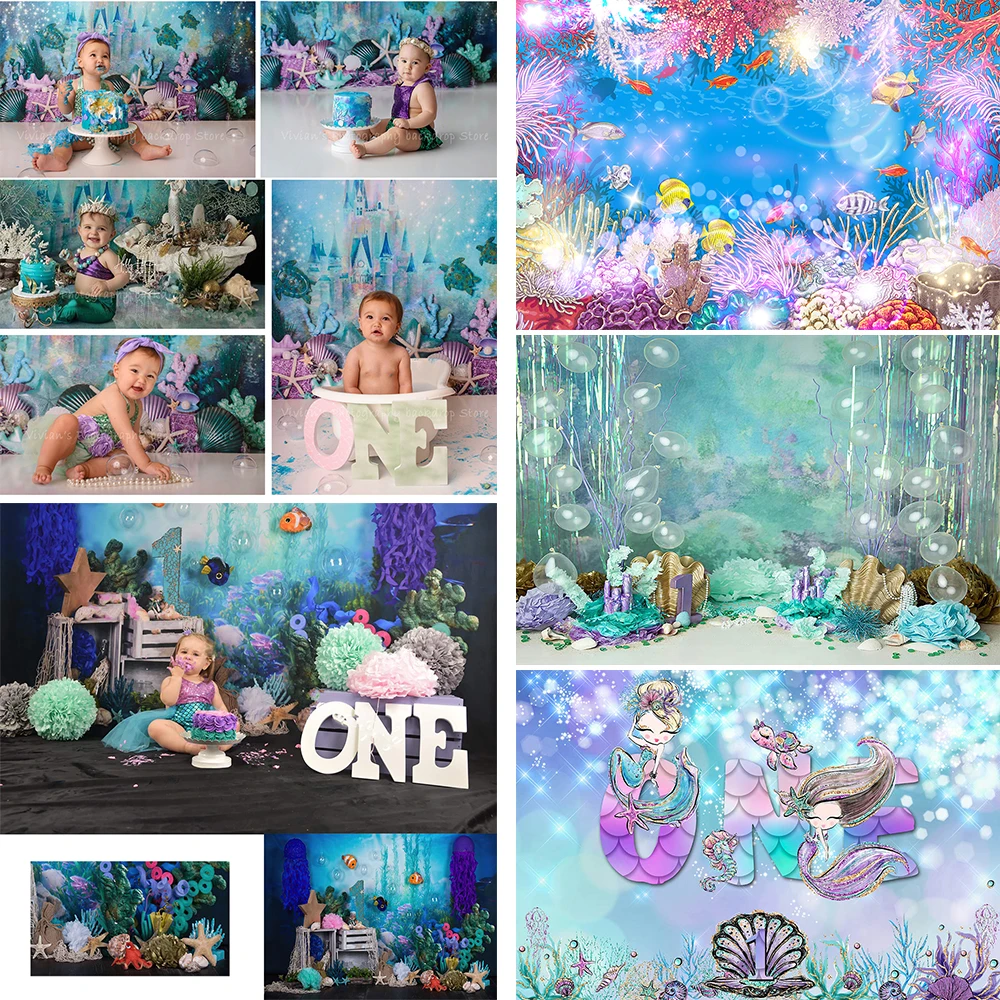 Mocsica Bluey Princesa Photocall Fotografia Fundo Menina 1 ° Aniversário Decoração Glitters Balão Backdrop Photo Studio