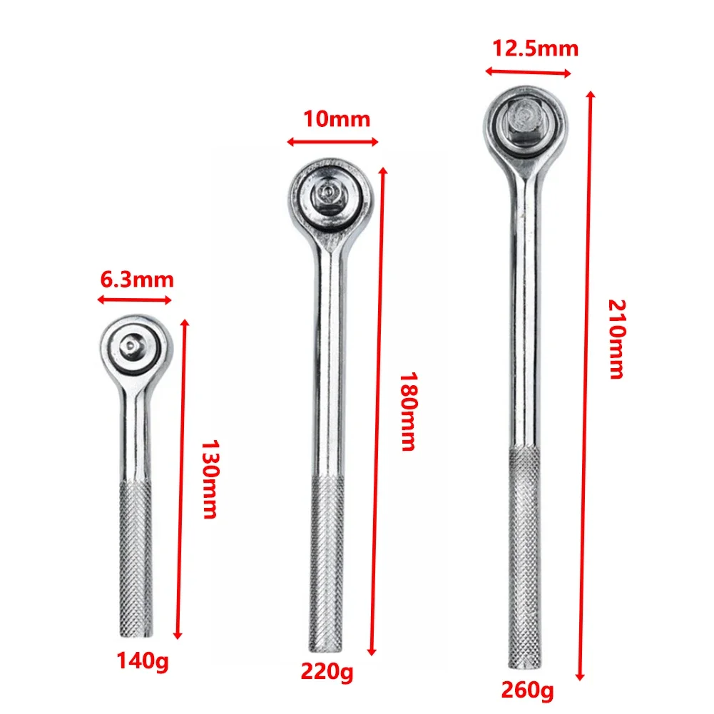 1/4 3/8 1/2 High Torque Ratchet Wrench Socket Quick Release Square Heads Spanner For Cars Boats Trucks Maintenance Tools -Parts