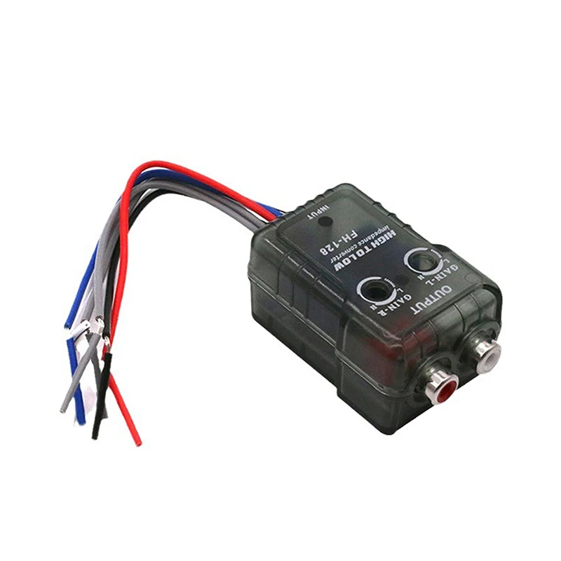 Segnale Audio Stereo per Auto convertitore Hi-Low per amplificatore Subwoofer automatico lettore CD adattatore da alto a basso