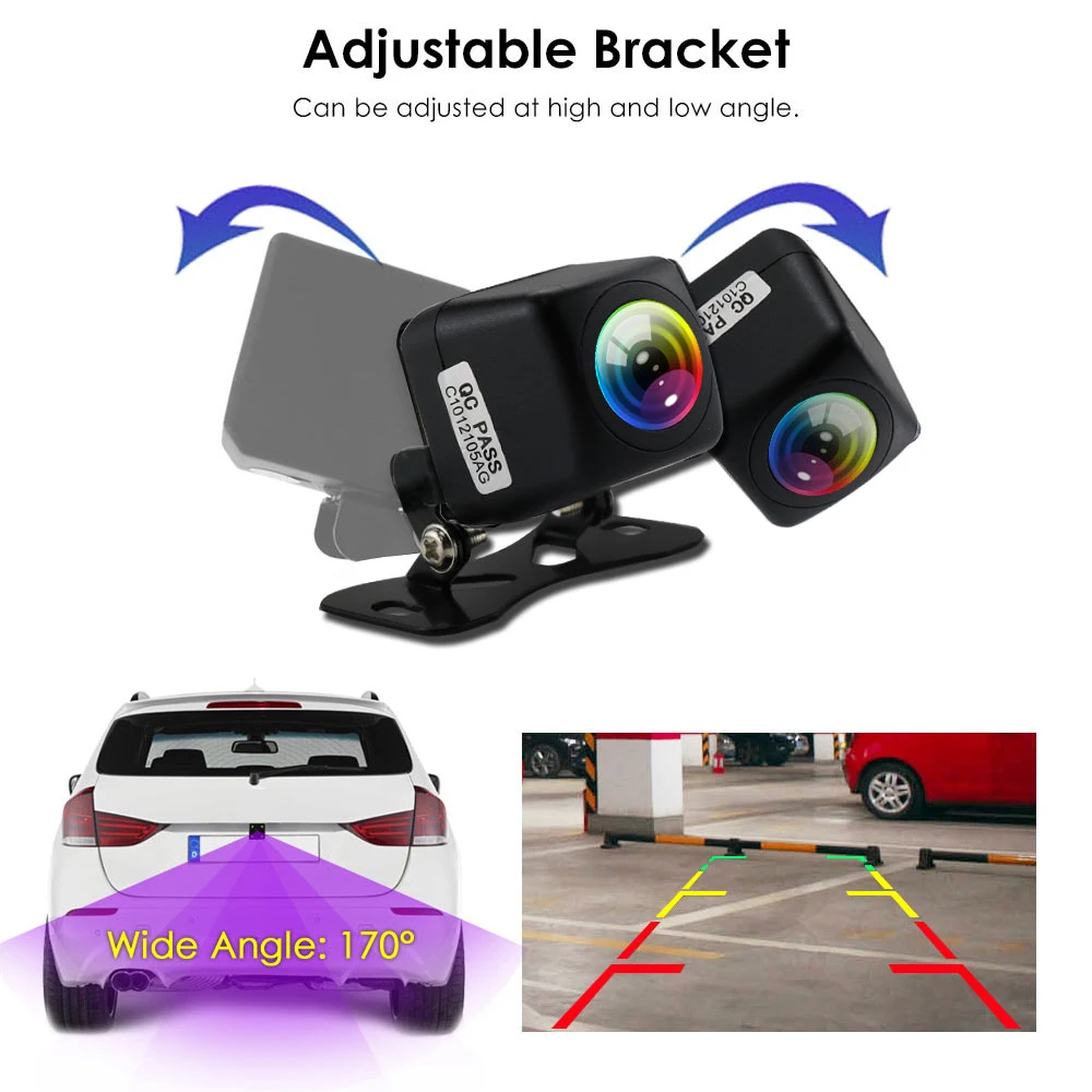 AHD Rearview Camera Parking Assistance Night Vision Auto Reverse Adjustable Bracket Universal for Hizpo Brand Multimedia Side HD