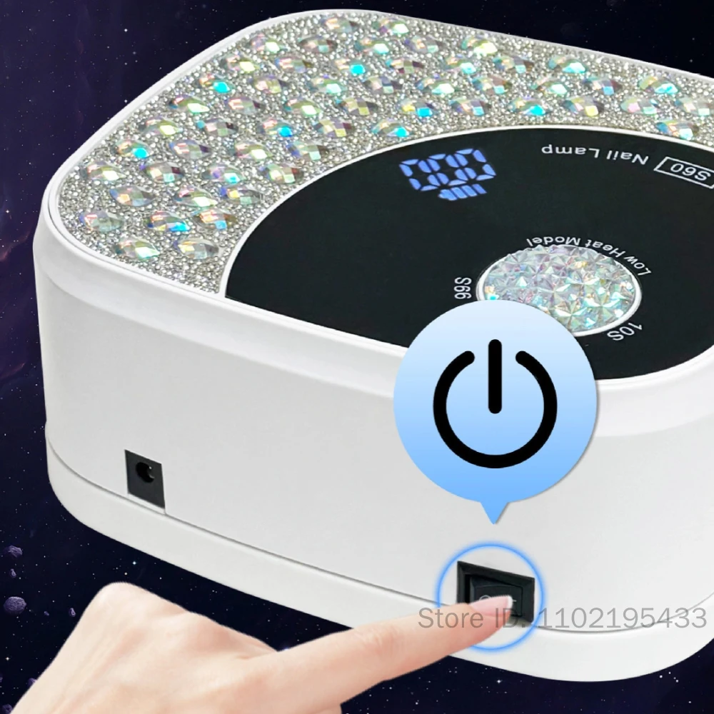 Strass nagellamp Draadloos oplaadbaar 36 LED's UV Professionele nageldroger Gel nagellak UV-licht met touchscreenbediening