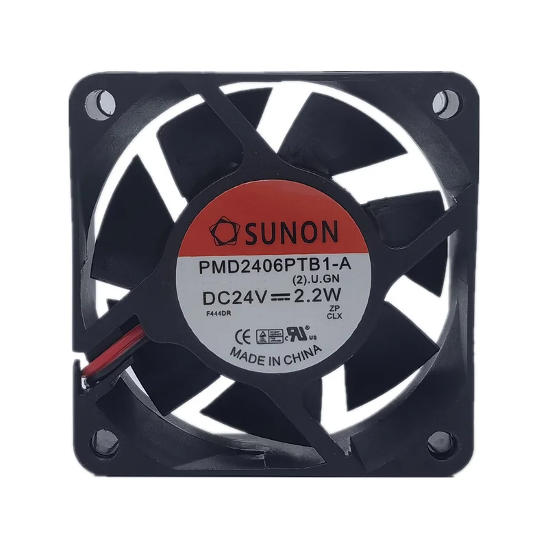 Nouveau ventilateur de refroidissement Sicile à deux fils PMD2406PTB1-A 24V 2.2W 6025 6cm