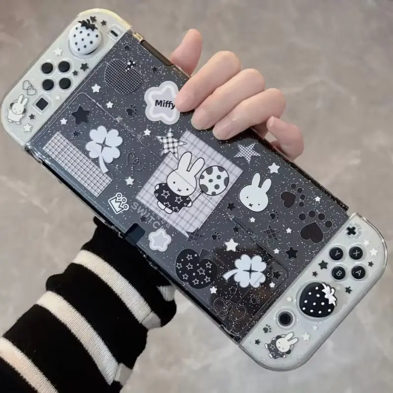 New Miffy Nintendo Switch Oled Ns2 Lite Protective Case Glitter