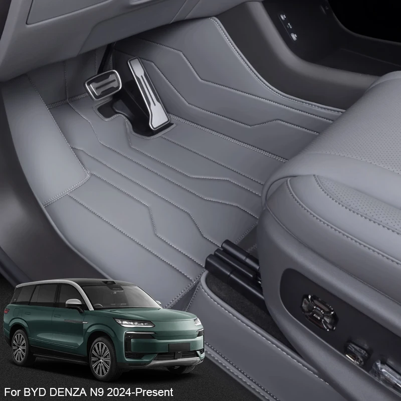 

Custom Nappa Leather Anti-Slip Car Foot Protect Mat For BYD DENZA N9 2024-Present Luxury Waterproof Floor Pad Interior Accessory