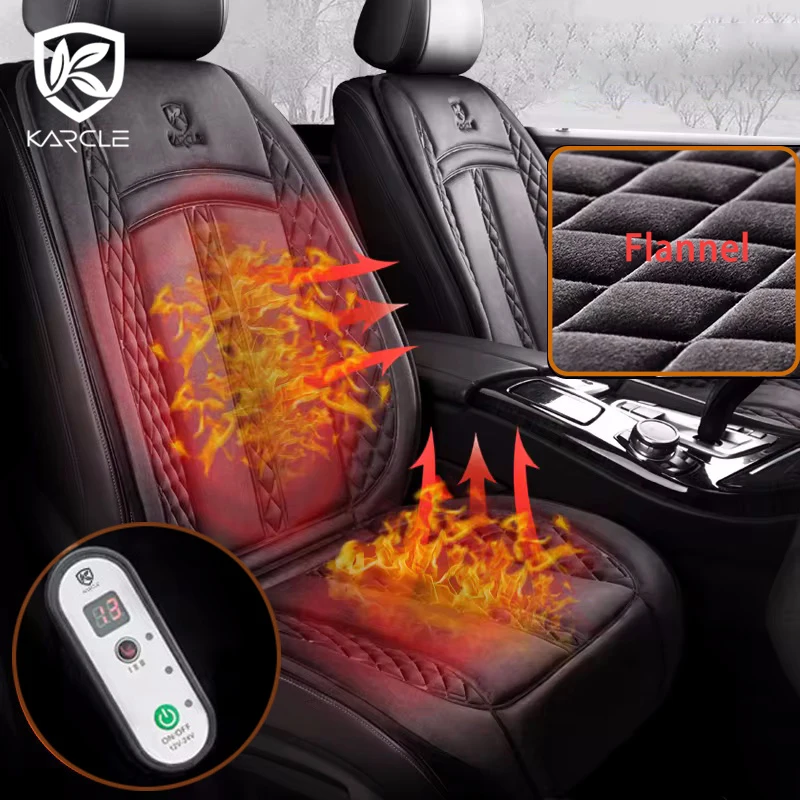 12-24V Car Seat Heated Seat Cover Car Heating Cushion Universal Heater Warmer Seat Protect Winter Car Lighter Double Single Seat