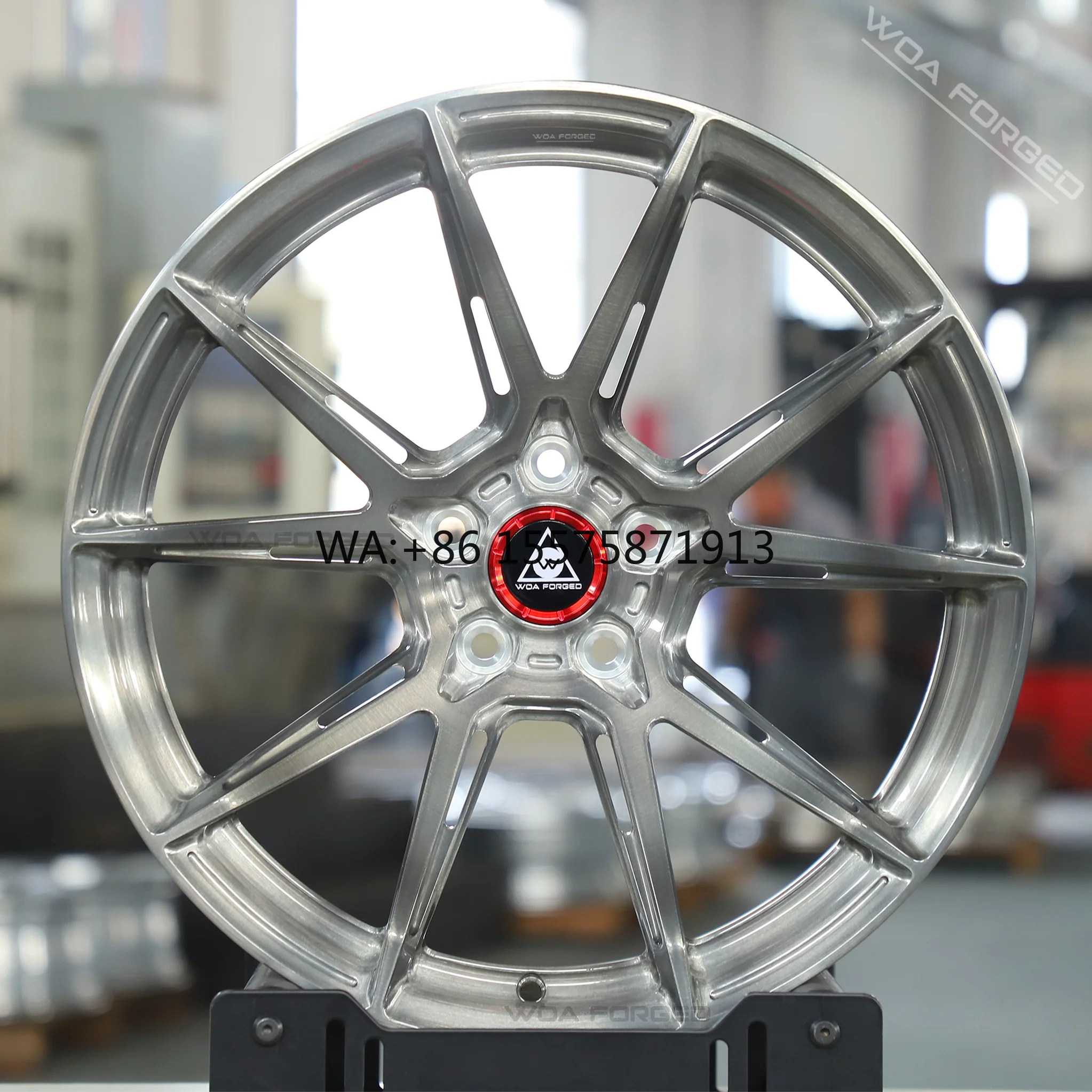 For Round Point Forged Aluminum Wheel Brushed Gray19 20 21inch Deep Concave 1-piece 5X112 5X108 Mesh Design M Performance for M2