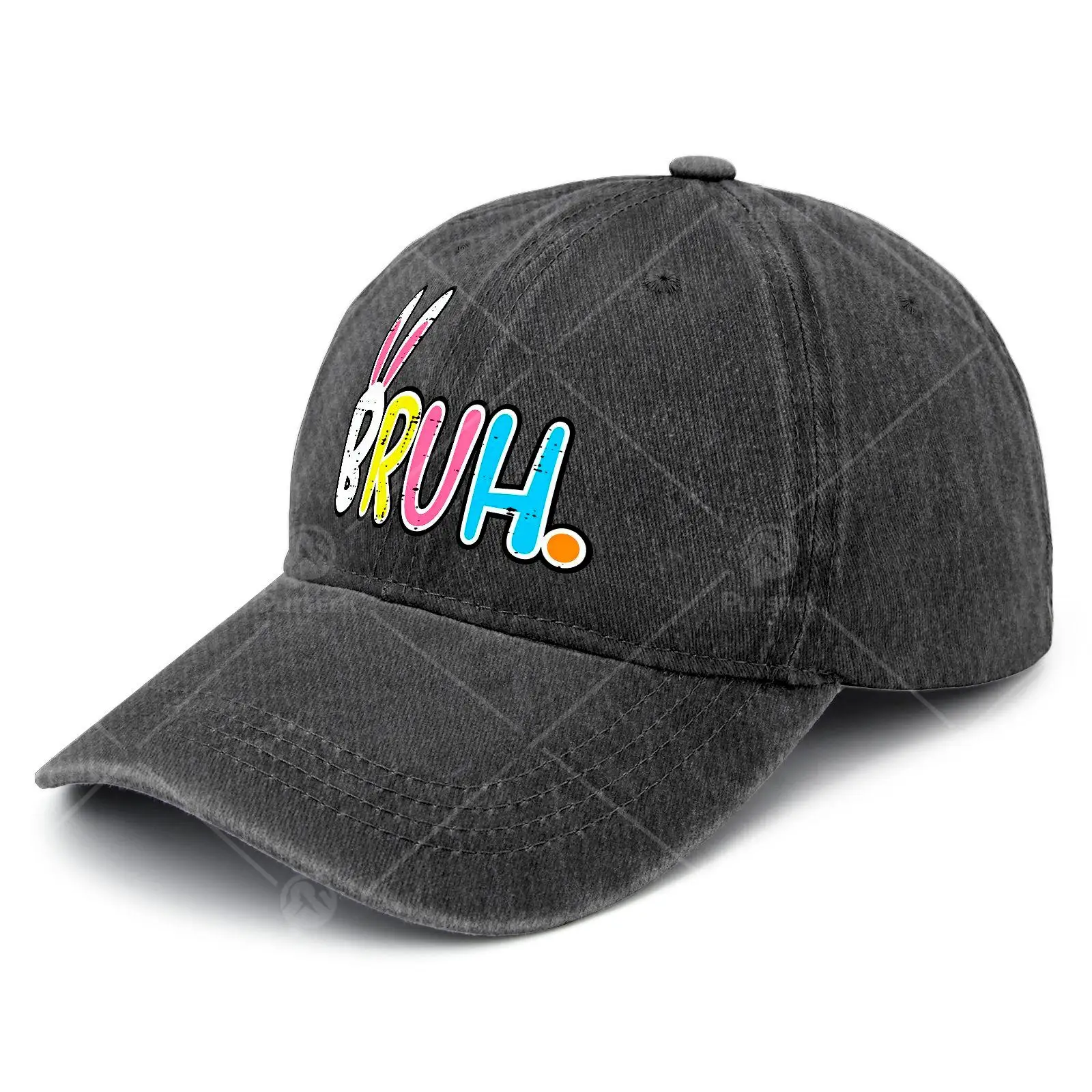 Trendy Unisex Baseball Featuring a Cute Rabbit Meme with Easter Bunny Ears