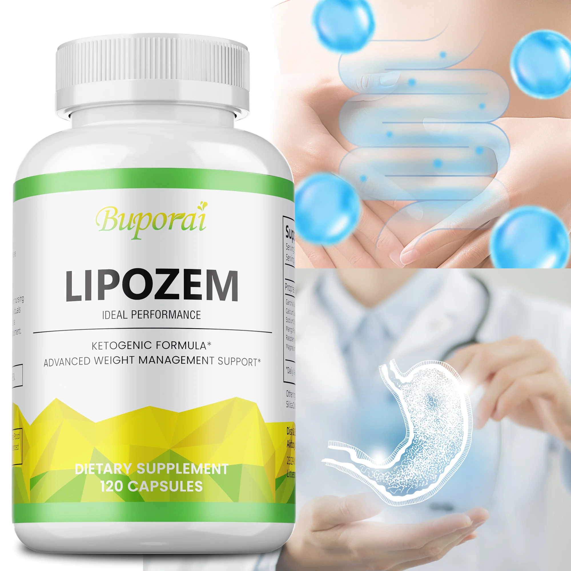

Lipozem Capsules - Natural Ingredients, Boosts Metabolism, Boosts Energy, Promotes Digestive Health, Boosts Immunity