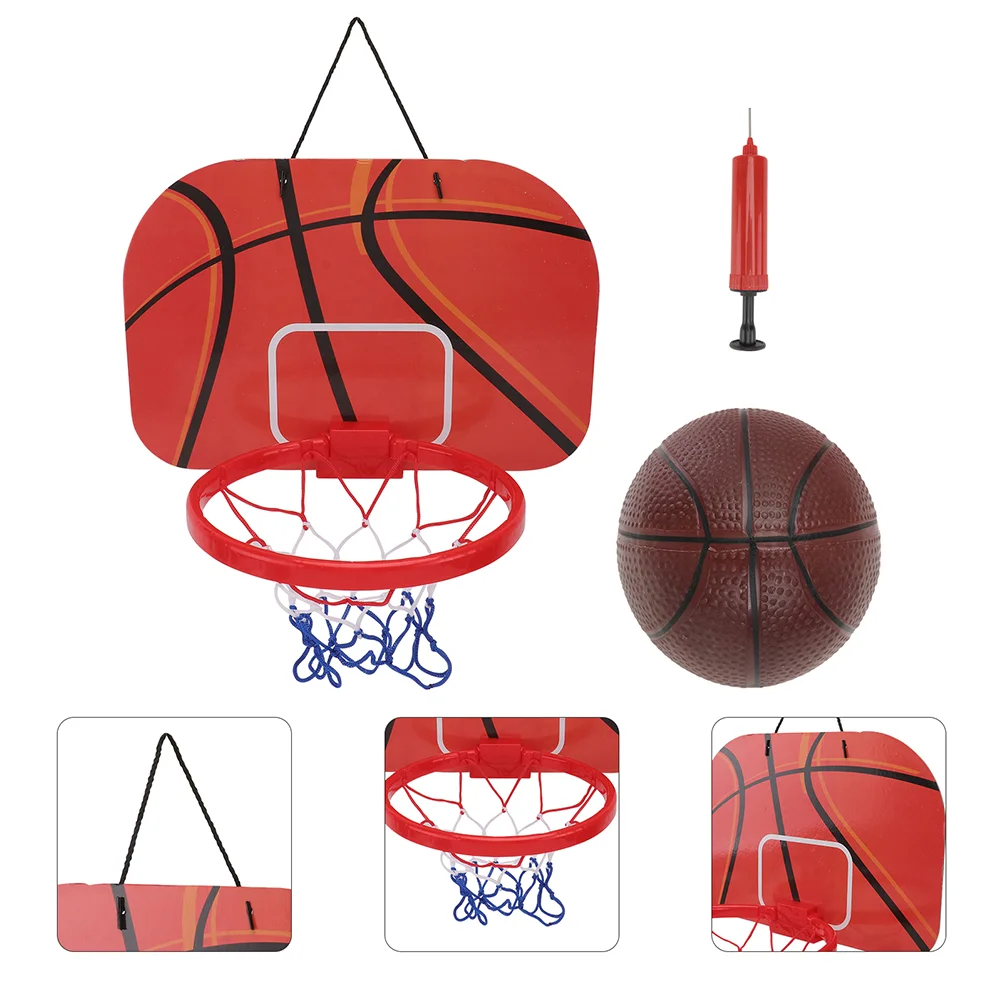

Basketball Backboard Frame Home Set Indoor Toys Puzzle Color Random Game Hanging Plastic Plaything Funny Office