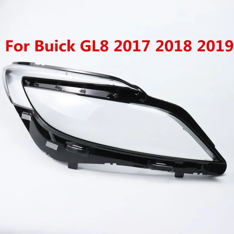 

Передние фары для Buick GL8 2017 2018 2019, стеклянная зеркальная крышка, прозрачные абажуры, корпус лампы, маски, линзы