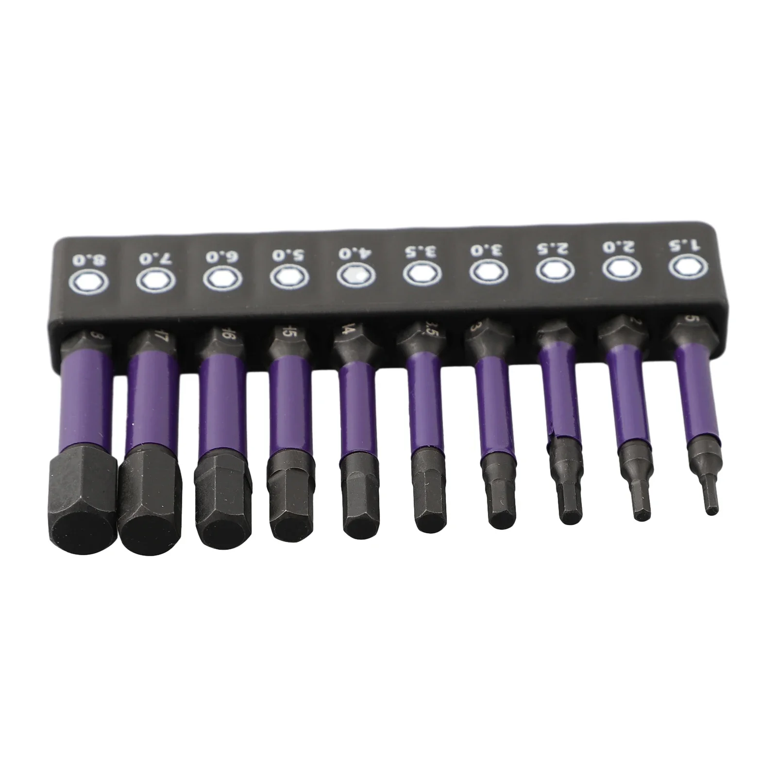 

10pcs H1.5-H6 Hex Head Screwdriver Bit Set Magnetic Batch Head 1/4 Shank Screwdriver Bit Pneumatic Screw Driver Wrench