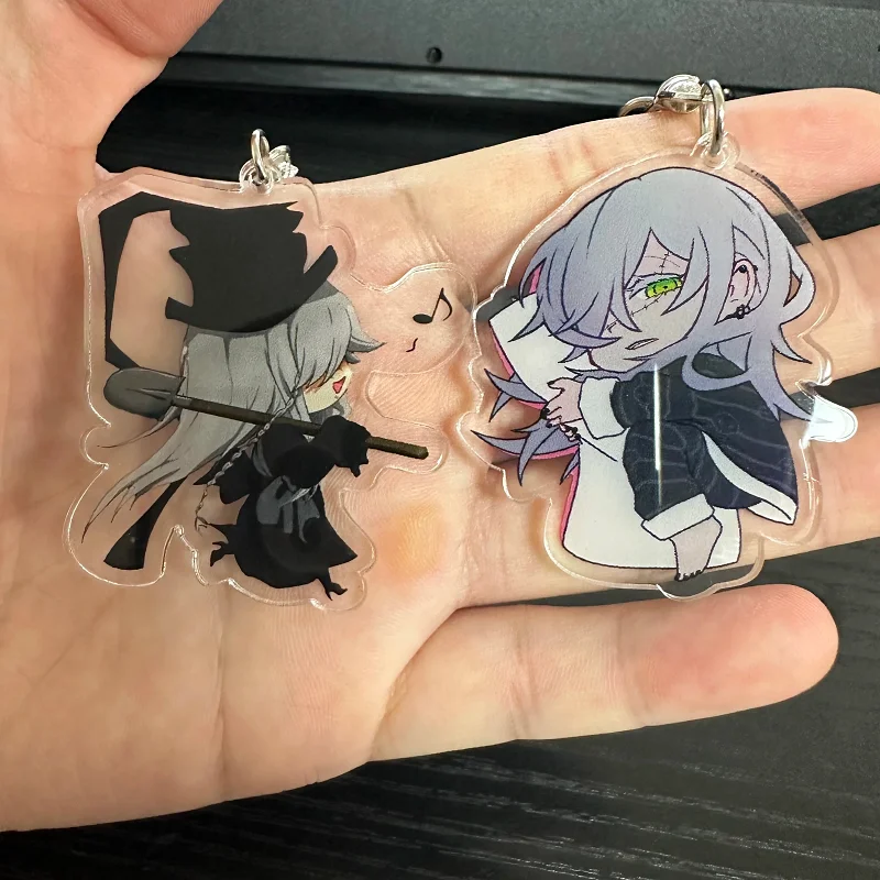 Black Butler Anime Figures Under taker Grell Sutcliff William T. Spears Cosplay Acrylic keychains Bag Pendant Keyring Fans Gifts