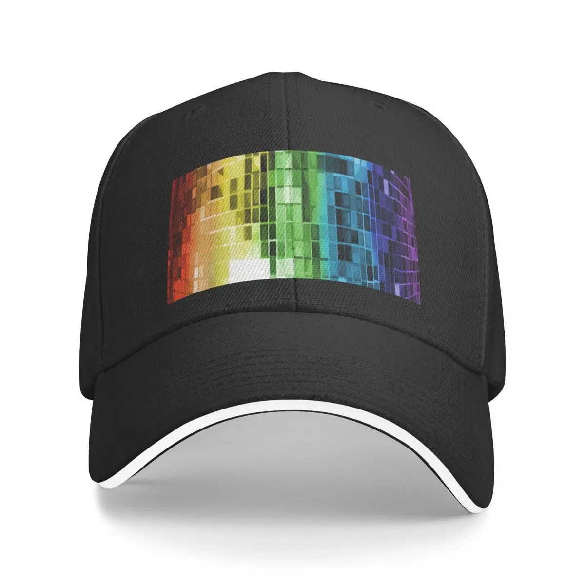 Rainbow Disco Ball Pattern Baseball Cap |-F-| Beach Outing cute Caps Women Men's