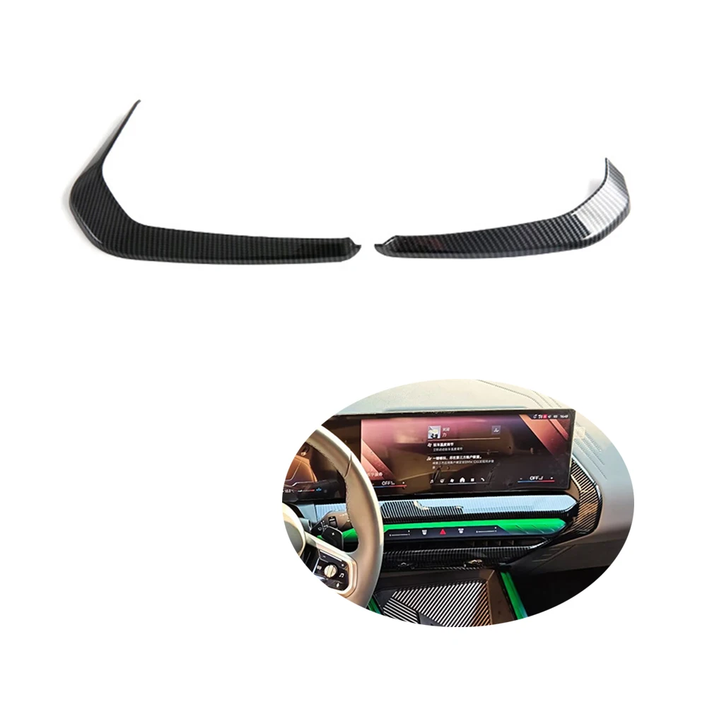 

Car Center Console Side Trim Strip Compatible with BMW X3 2025,Carbon Fiber Texture Center Console Dashboard Navigation Trim