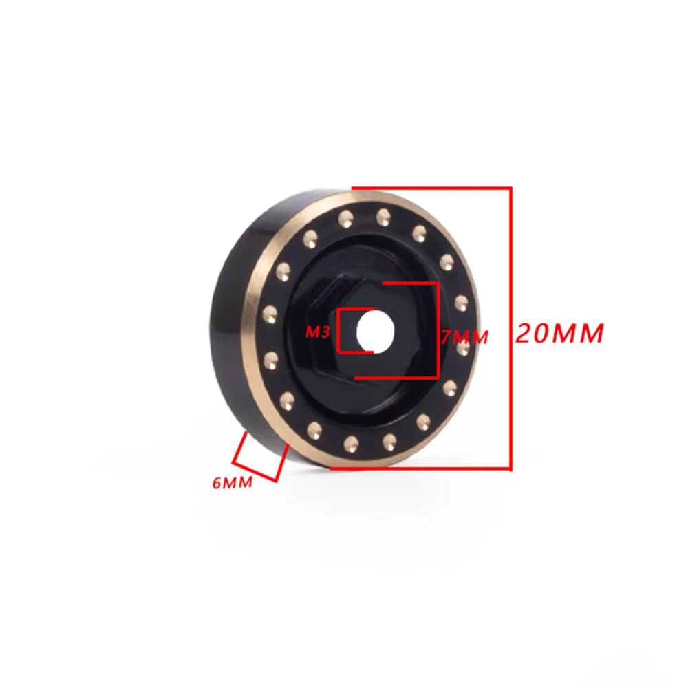 Brass Counterweight Steering Knuckles Wheel Hex for 1/24 RC Crawler Car Axial SCX24 Upgrade Parts view 2