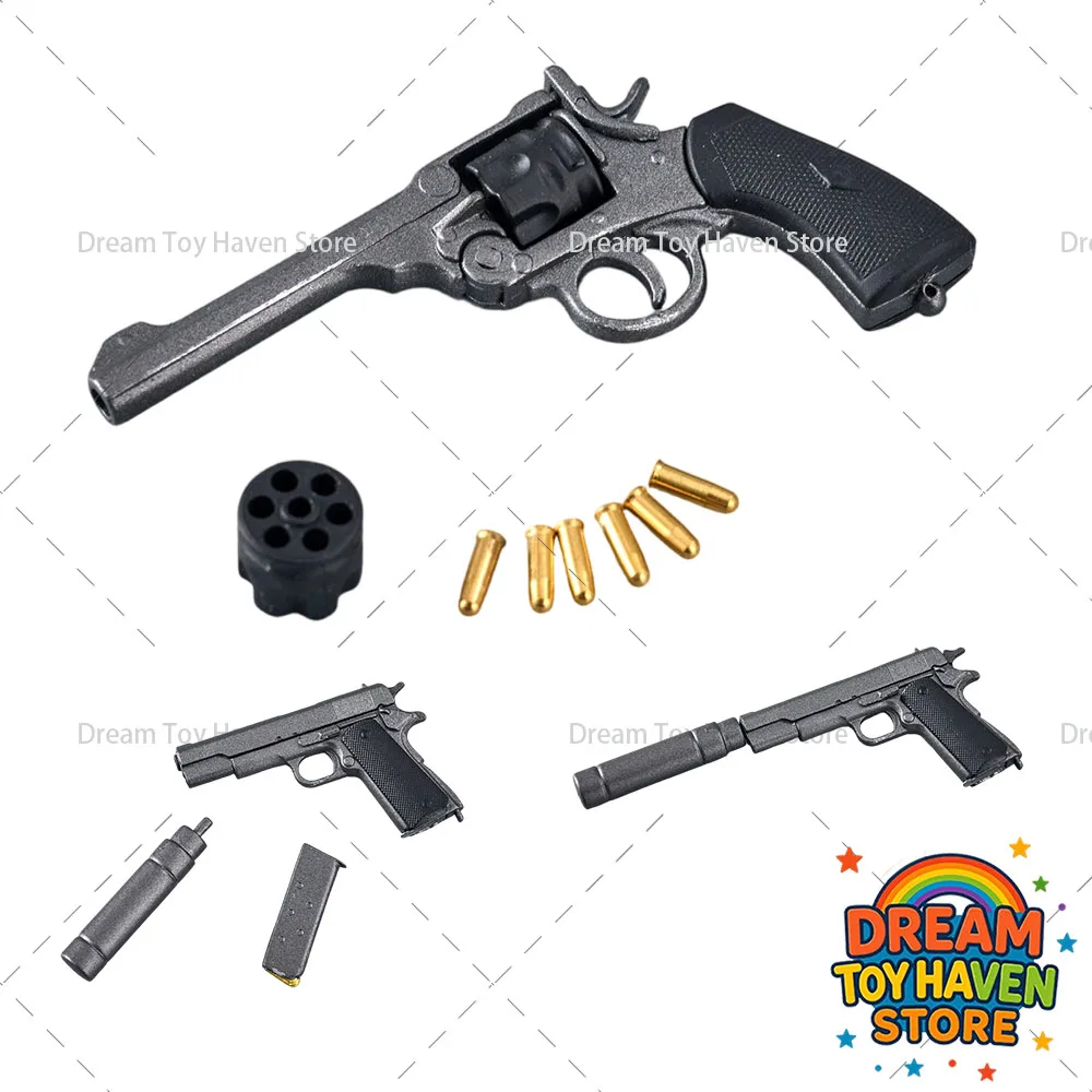

ZYTOYS 1/6 Модель пистолета из сплава для солдатских фигурок M9 M1911 Wheel Webley Mk VI, подходит для 12-дюймовых экшн-фигурок