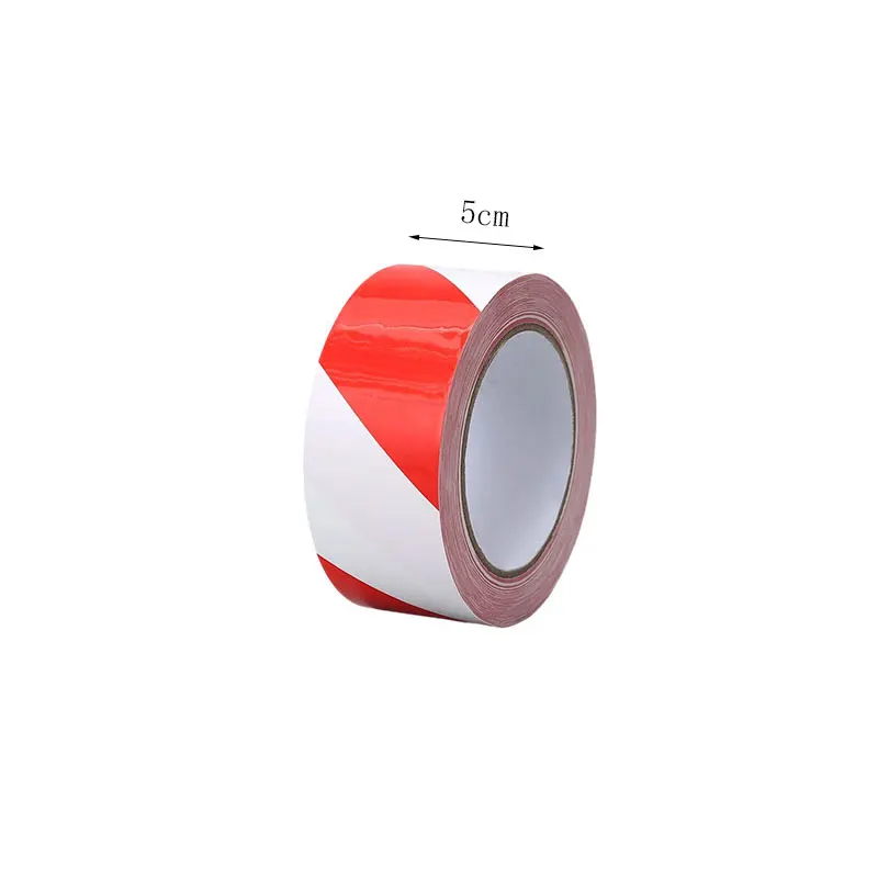 Security Protection Safety Warning Tape Hazard Warning Tape Traffic Safety Red White Barricade Stickers Reflective Safety Tape