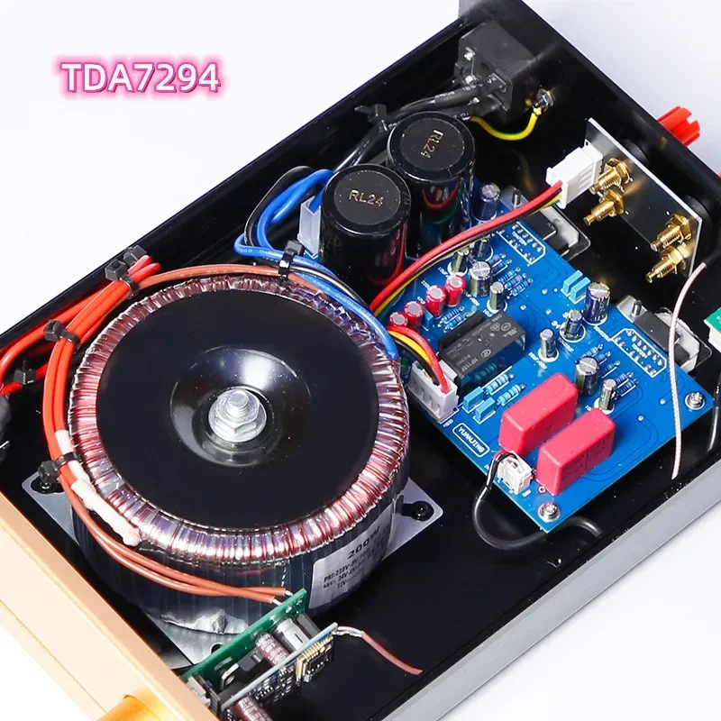

Silver Black Gold TA2022 TDA7294 IRF240 IRF9240 FET Field Effect Tube Home Music Audio Amplifier QCC3034 Bluetooth 5.1 I2S