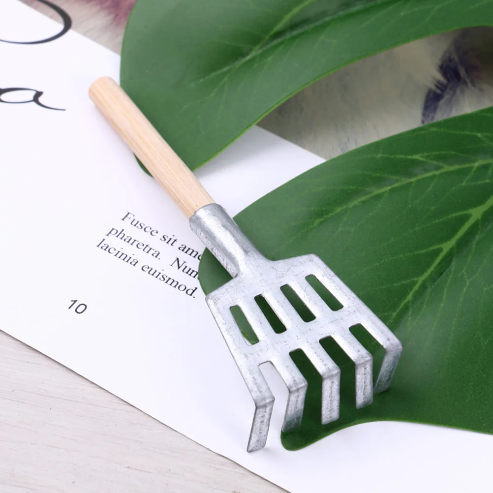 

5pcs Miniature Garden Tools For Kids Room Decoration Creative Photo Props Garden Accessories Set Skin-Friendly Mini Shovel Rake
